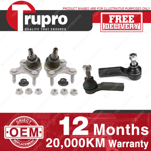 Trupro Ball Joint Tie Rod End Kit for Volkswagen Passat B8 3C 2.0L CJXA 2015-On