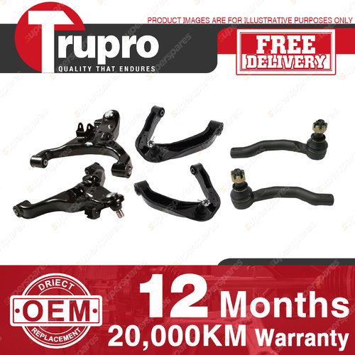 Trupro Control Arm Tie Rod End Kit for Nissan Navara D23 NP300 2.3L 2.5L 2015-On