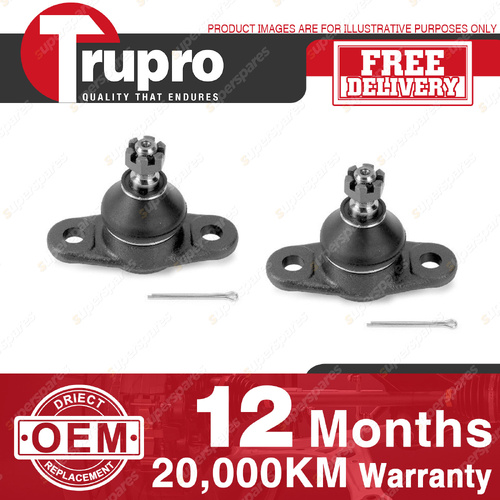 2 Pcs Trupro Front Lower Ball Joints for Kia Rio JB Hatchback Sedan 05-12