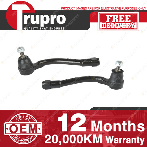 2 Pcs Trupro Tie Rod Ends for Kia Rio JB Hatchback Sedan 1.4 1.5 1.6L 05-12