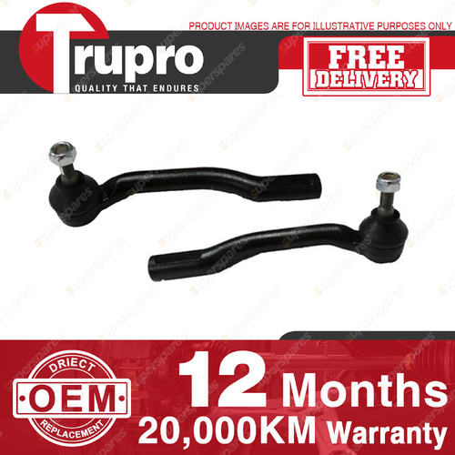2 Pcs Trupro Tie Rod Ends for Nissan Tiida C11 SC11 Hatch Sedan 1.5 1.8L 04-13