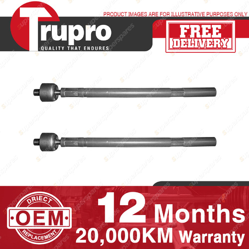 2 x Trupro Rack Ends 357mm Long for Peugeot 307 XS Hatch Wagon Convertible 01-08