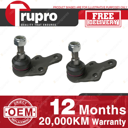 2 Pcs Trupro Front Lower Ball Joints for Volvo C30 D5 T5 Hatchback 07-13
