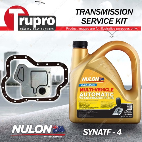 Nulon SYNATF Transmission Oil + Filter Service Kit for Ford Laser KE 1.6L 87-90