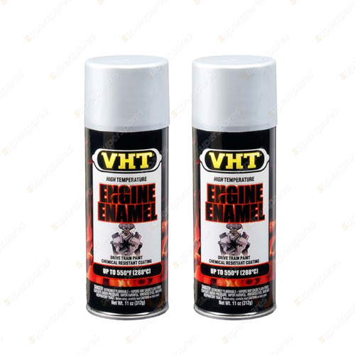 2 x VHT Engine Enamel High Temperature Auto Spray Paint Aluminium SP127