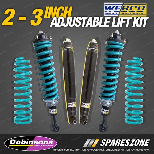 2 - 3 Inch Adjustable Lift kit struts Dobinsons Coil for Isuzu Mu-X UCS85 13-21