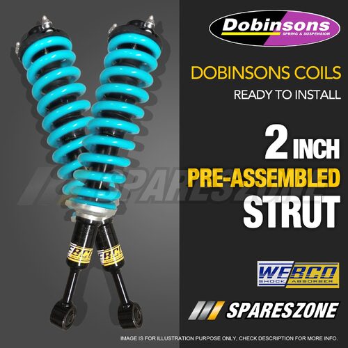 Complete struts front lift kit Dobinsons Coil for Mitsubishi Pajero Sport 15-On