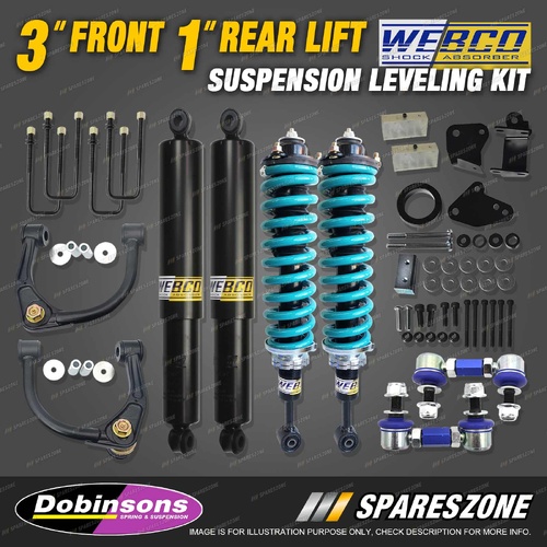 3" Front 1" Rear Levelling Lift Kit Dobinsons Coil for Ford Ranger PX 18-on