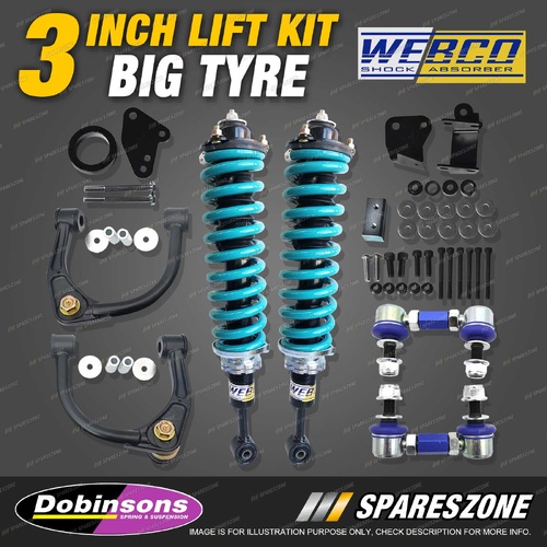 3" Big Tyre Lift Kit Complete Strut Dobinsons Coil for Ford Ranger PX 12-18