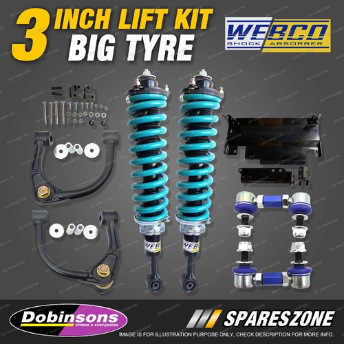 3" Front Big Tyre Lift Kit Strut Dobinsons Coil for Nissan Navara D40 No STX550