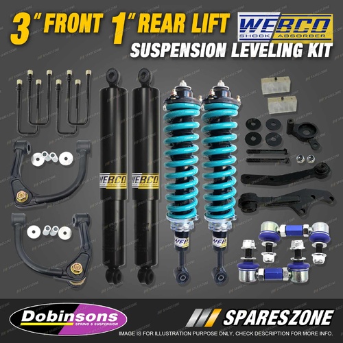 3" Front + 1" Rear Level Lift Kit Dobinsons Coil for Toyota Hilux KUN26 GGN25