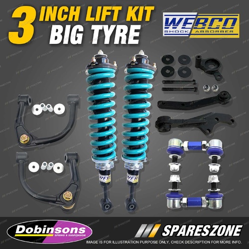 3" Big Tyre Lift Kit Complete Strut Dobinsons Coil for Toyota Hilux GUN126