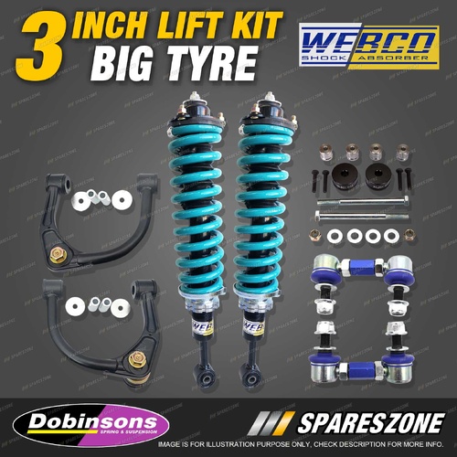 3" Big Tyre Lift Kit Complete Strut Dobinsons Coil for Toyota FJ CRUISER GSJ15