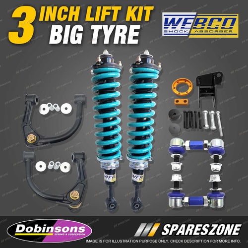 3" Big Tyre Lift Kit Complete Strut Dobinsons Coil for Volkswagen Amarok 23-ON