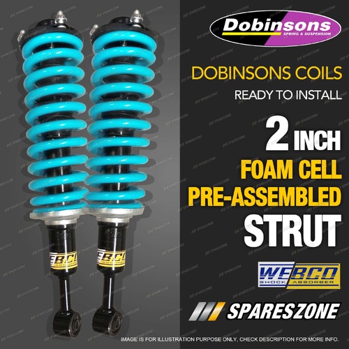 2" 30mm Foam Cell Pre Assembled Lift Kit Dobinsons Coil for Mitsubishi Triton MR