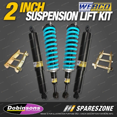 30mm Easy Lift Kit Webco Shocks Dobinsons Coil Springs for Mitsubishi Triton MR
