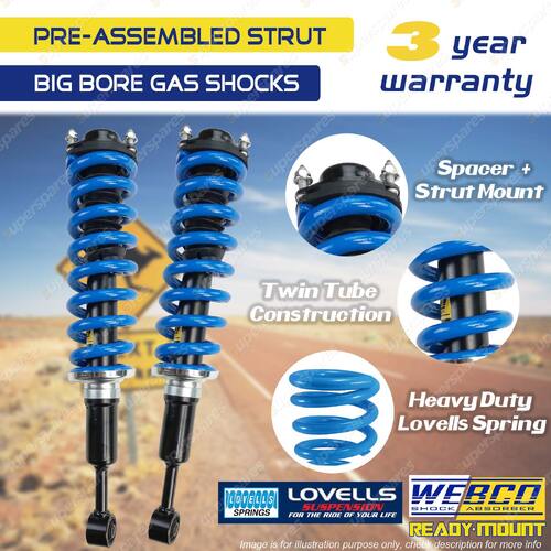 Pair 2" Webco Pre Assembled struts for Mitsubishi Pajero NM MP NS NT 50mm Lift