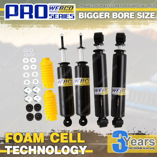 Front Rear 2" Lift Foam Cell Shock Absorbers for Ford Ranger PJ PK 2WD 2.5 06-on