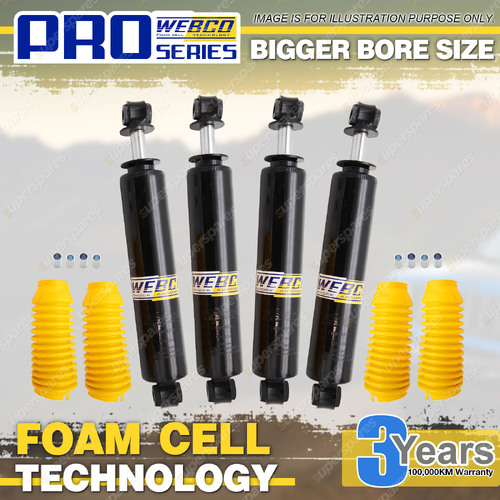 Front Rear 2" Foam Cell Shock Absorbers for Jeep DJ5 DJ6 CJ7 Cherokee Wagoneer