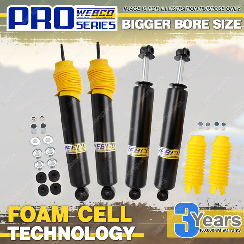Front Rear 2" Lift Foam Cell Shock Absorbers for Landcruiser FJ60 FJ62 HJ60 HJ61
