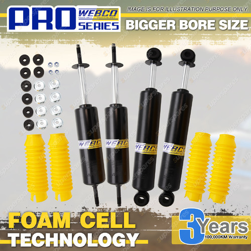 Front Rear 2" Lift Foam Cell Shocks for Landcruiser FZJ78 FZJ79 HZJ78 HZJ79