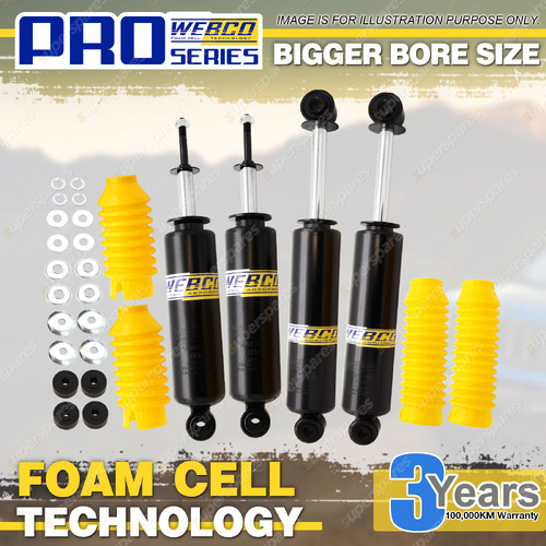 Front + Rear 2" Lift Foam Cell Shock Absorbers for Mazda B Series Bravo Ute