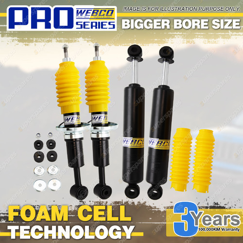 Front Rear 2" Lift Foam Cell Shock Absorbers for Toyota Hilux 4Wd KUN26R GGN25R