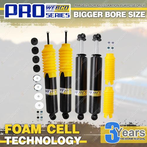 Front Rear 2" Lift Foam Cell Shock Absorbers for Ford F100 F150 F250 F350 80-02