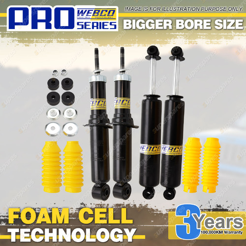 Front Rear 2" Lift Foam Cell Shock Absorbers for Holden Colorado RG 2.8TD 12-on
