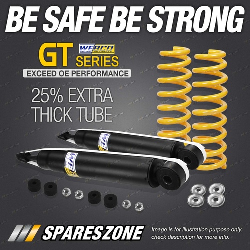 Rear Webco HD Pro Shock Absorbers STD King Springs for LANDROVER DISCOVERY 89-99