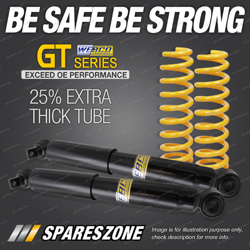 Rear Webco Shock Absorbers Raised Springs for GWM Great Wall Tank 300 2.0 Petrol