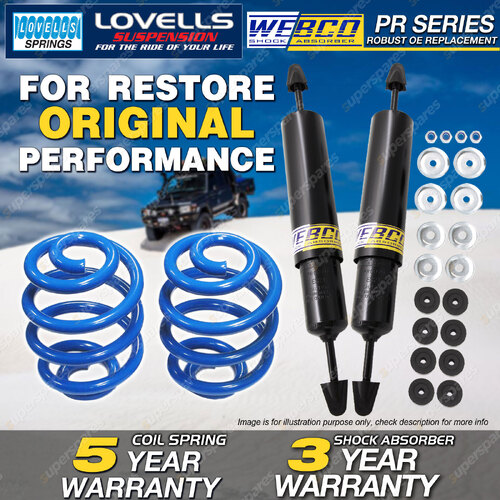 Rear Webco Shock Absorbers Lovells Sport Low Spring for FORD CORTINA TE TF 77-84