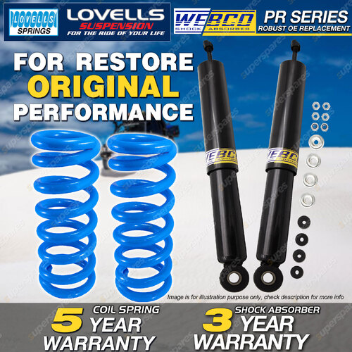 Rear Webco Shock Absorbers Lovells STD Spring for FORD ESCAPE BA ZA ZB 4WD Wagon