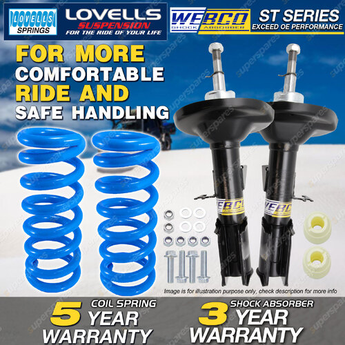Front Webco Shock Absorbers STD Springs for HOLDEN Commodore VR VS VY 93-04