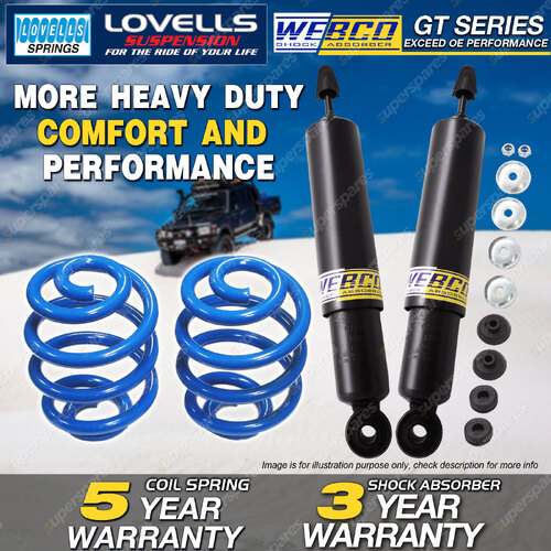 Rear Webco Shock Absorbers Sport Low Springs for Commodore VY VZ Sedan 8 Cyl
