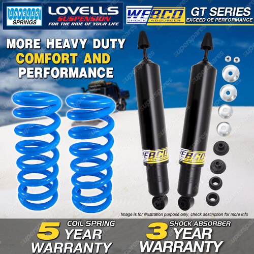 Rear Webco Shock Absorbers STD Springs for HOLDEN Commodore VB VC VH VK VL