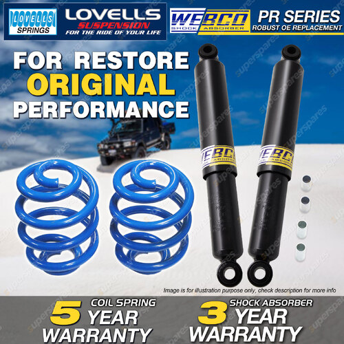Rear Webco Shock Absorbers Sport Low Springs for MITSUBISHI Sigma Scorpion GE GH