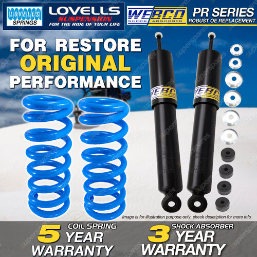 Rear Webco Shock Absorbers Raised Springs for MITSUBISHI Pajero NM SWB 00-02
