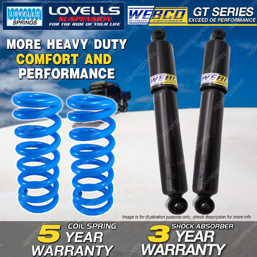 Rear Webco Shock Absorbers Raised Springs for FORD TERRITORY SX SY 2WD AWD