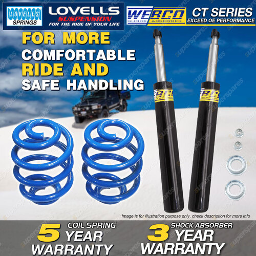 Front Webco Shock Absorbers Sport Low Springs for HOLDEN APOLLO JK JL 87-92