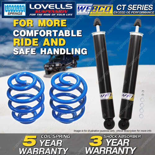Rear Webco Shock Absorbers Sport Low Springs for MAZDA 3 BK Series II SP23