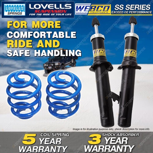 Front Webco Shock Absorbers Lovells Sport Low Springs for MAZDA 6 GY GG 2.3
