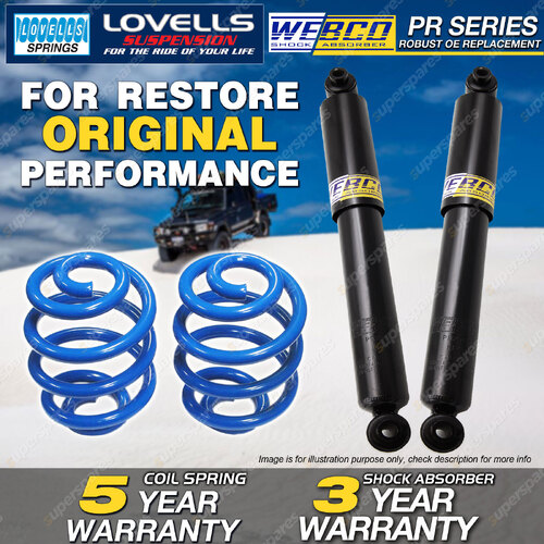 Rear Webco Shock Absorbers Lovells Sport Low Springs for MAZDA 6 GY GG 2.3