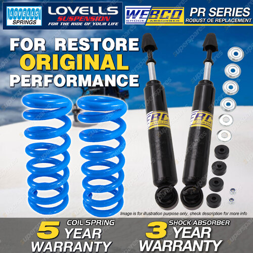 Front Webco Shock Absorbers STD Springs for MAZDA E SERIES VAN E1300 E1400 E1600