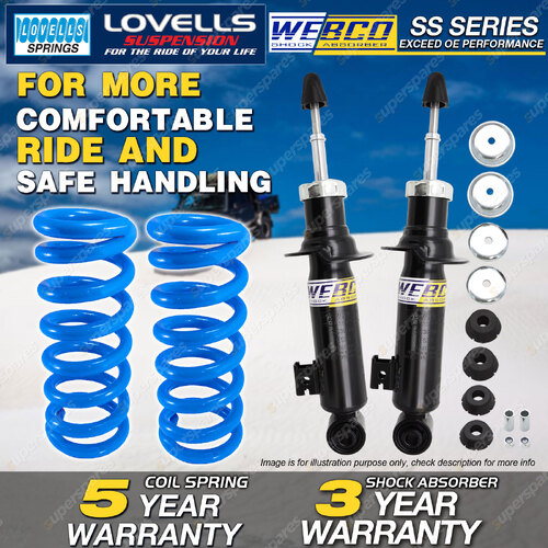 Front Webco Shock Absorbers Raised Springs for MITSUBISHI CHALLENGER 4WD PB