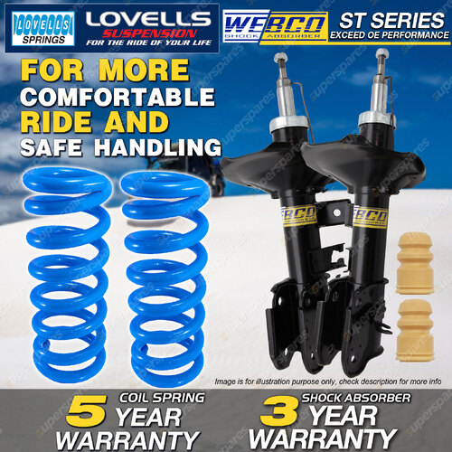 Front Webco Shock Absorbers STD Springs for NISSAN PATHFINDER R50 3.3 01-05