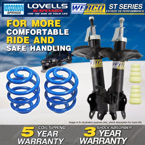 Front Webco Shock Absorbers Sport Low Springs for NISSAN PULSAR N16 1.6 1.8