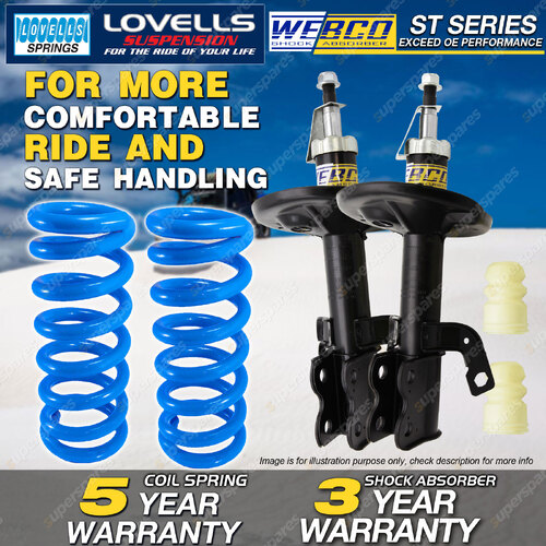 Front Webco Shock Absorbers Lovells STD Spring for TOYOTA COROLLA AE90 AE92 AE93