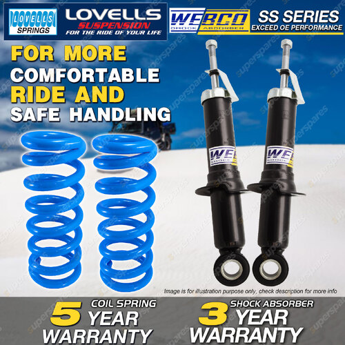 Rear Webco Shock Absorbers Lovells STD Springs for TOYOTA COROLLA ZZE122