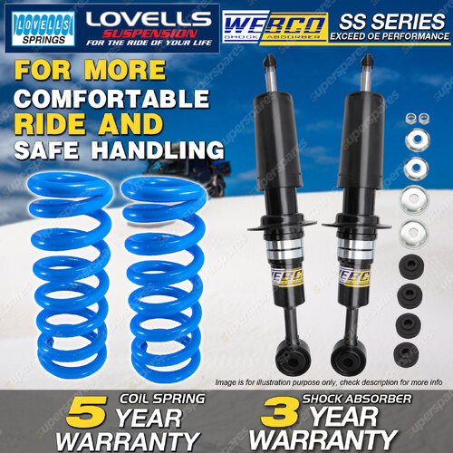 Front Webco Shock Absorbers HD Raised Springs for LANDCRUISER UZJ200R VDJ200R